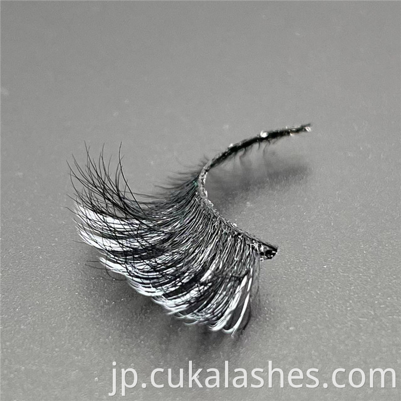 Mink Cat Eye Lashes With Color